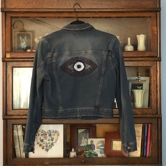 sofia by sofia vergara Jackets & Blazers - EUC Evil Eye Denim Sofia Jacket M